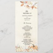 秋の素朴かぼちゃと花 メニュー (正面)