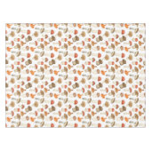 秋の素朴な田舎のキノコ テーブルクロス (正面(横))