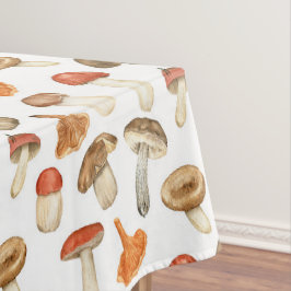 秋の素朴な田舎のキノコ テーブルクロス