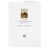 秋の素朴な田舎の森林の風景のためのパパ (裏面)