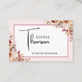 秋の素朴な花 名刺 (正面)