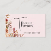 秋の素朴な花 名刺 (正面)