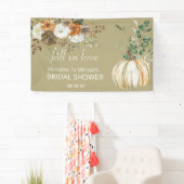 秋の素朴な茶色のフローラ緑 横断幕 (インサイチュ)