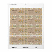 秋の素朴トーンズファームハウスエッグカートンラベル ラベル (フルシート)