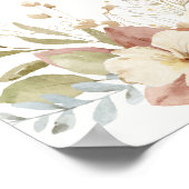 秋の素朴バラ植物台本へようこそ ポスター (角)