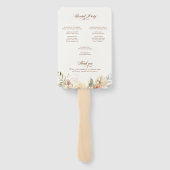 秋の素朴バラ植物学プログラム ハンドファン (裏面)