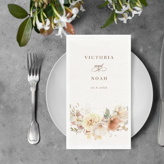 秋の素朴バラ水彩植物学