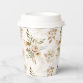 秋の素朴バラ水彩植物学 紙コップ (正面)