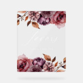 秋の素朴フローラは結婚式の引き出物 アクリルサイン (正面)