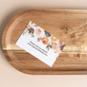 秋の素朴フローラエレガントWebサイト挿入カード 名刺