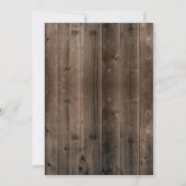 秋の素朴フローラジャールバーンガールベビーシャワー 招待状 (裏面)