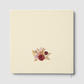 秋の素朴フローラパンプキ結婚ン ゲストブック (裏面)