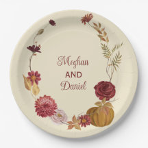 秋の素朴フローラパンプキ結婚ン