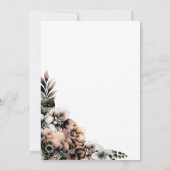 秋の素朴フローラ披露宴 招待状 (裏面)