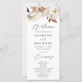 秋の素朴フローラ結婚式 プログラム (正面)