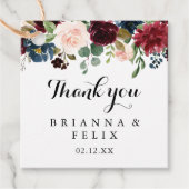 秋の素朴ブルグンモダンディの書結婚道 フェイバータグ (正面)