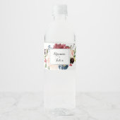 秋の素朴ブルグンモダンディの書結婚道 ペットボトルラベル (正面)