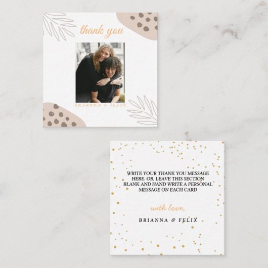 秋の素朴ブルゴーニュ書道写真感謝していあなた ノートカード (正面/裏面)