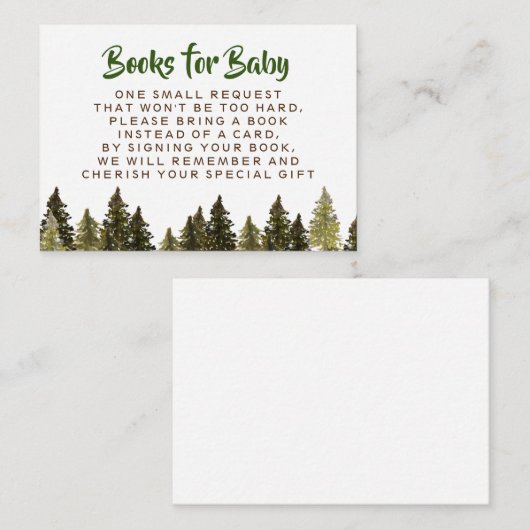 秋の素朴ベビー エンクロージャーカード (正面/裏面)