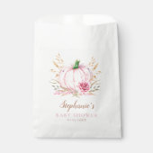 秋の素朴ボホパンプキンベビーガールシャワー フェイバーバッグ (正面)