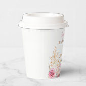 秋の素朴ボホパンプキンベビーガールシャワー 紙コップ (右)