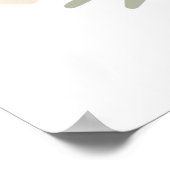 秋の素朴マグノリアキャンドル ポスター (角)