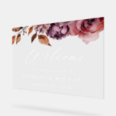 秋の素朴マルサラフローラ結婚の歓迎 アクリルサイン