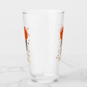 秋の素朴傘の女の子 タンブラーグラス (右)