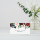 秋の素朴墨書 名刺 (スタンド正面)