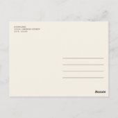 秋の素朴小さなかぼちゃの赤ちゃんシャワー ポストカード (裏面)