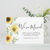 秋の素朴秋ひまわり引っ越しました移動 案内状 (スタンド正面)