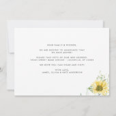 秋の素朴秋ひまわり引っ越しました移動 案内状 (裏面)