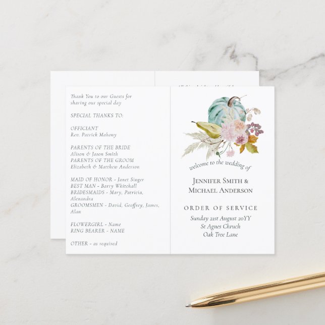 秋の素朴秋カボチャのイチジクの花結婚の数 (正面/裏面インサイチュ)