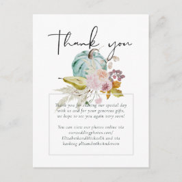 秋の素朴秋カボチャのイチジクの花結婚の数 ポストカード