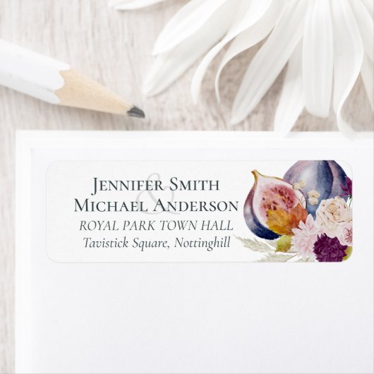 秋の素朴秋カボチャのイチジクの花結婚の数 ラベル (インサイチュ)