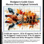 秋の素朴秋キリンポートレートDE3デクページ 薄葉紙