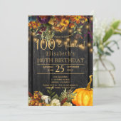 秋の素朴秋フローラシック100素晴らしい年 招待状 (スタンド正面)