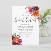 秋の素朴秋水の色のフローラ甘い16 招待状 (スタンド正面)