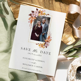 秋の素朴秋花の写真を保存 セーブザデート