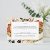 秋の素朴秋花詳細水彩洗浄 エンクロージャーカード (スタンド正面)