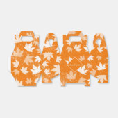 秋の素朴紅葉パターンありがとう フェイバーボックス (折り畳みなし)