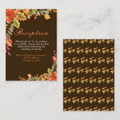 秋の素朴紅葉披露宴 エンクロージャーカード (正面/裏面)