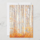 秋の素朴紅葉結婚式招待状 招待状 (裏面)