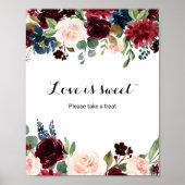 秋の素朴輝くブルゴーニュの愛は甘い ポスター (正面)