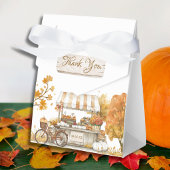 秋の素朴農家市場の赤ちゃんシャワー フェイバーボックス