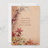 秋の素朴開花ブルガンディアンバーフローラ セーブザデート (裏面)