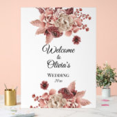 秋の素朴開花水彩 アクリルサイン (ウェディング)