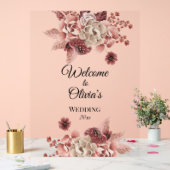 秋の素朴開花水彩 アクリルサイン (ウェディング)