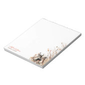 秋の素朴鹿カスタム ノートパッド (回転)