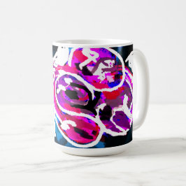秋の紫バラ コーヒーマグカップ